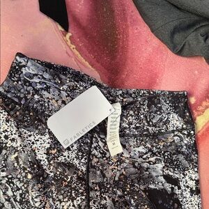 Fabletics Black and White Patterned Leggings